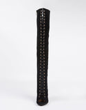 Lace-Up Thigh High Boots
